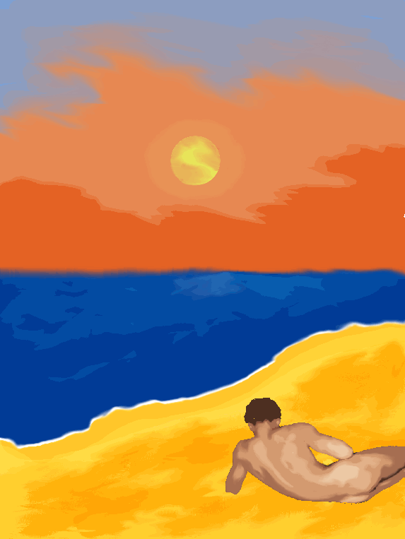 cartoon sunset on beach. Cartoon+sunset+on+each