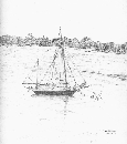 [Sketch of a sailboat]