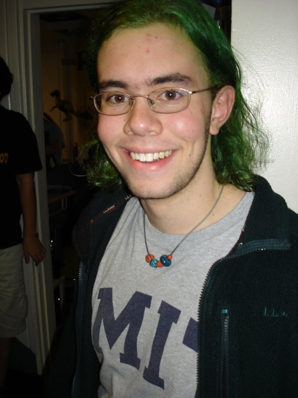  legendary Sexy Nerd Bot, who had died his hair green just hours earlier.