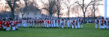 The British forces start reforming.