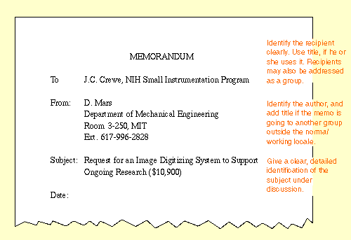 [Image: Memorandum Heading Example]