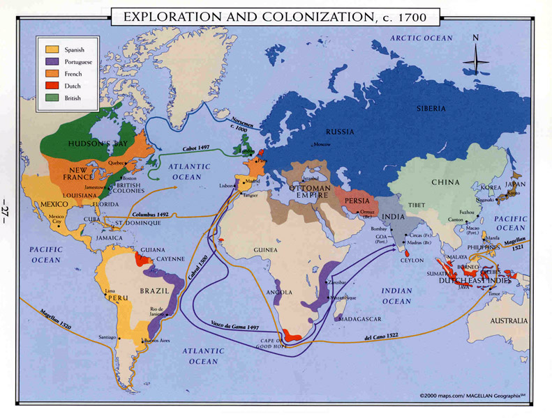 Карта мира 1700 годов - 90 фото