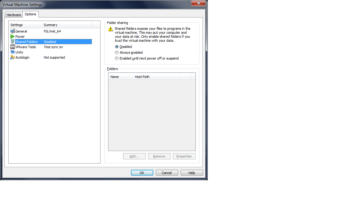 Setting up file sharing