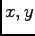 $ x, y$