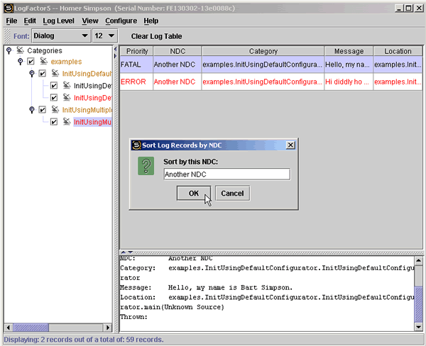 NDC Filtering