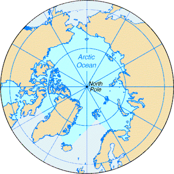 [Country map of Arctic Ocean]