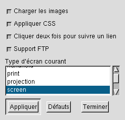 Publish Preferences Menu