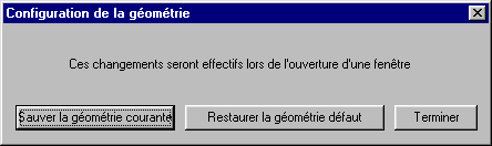 Geometry Preferences Menu