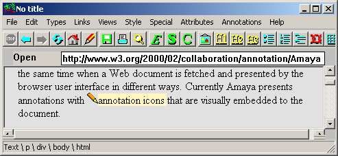 Annotation Icon Embedded in Text