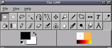 The GIMP's
	toolbox