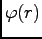 $ \varphi (r)$
