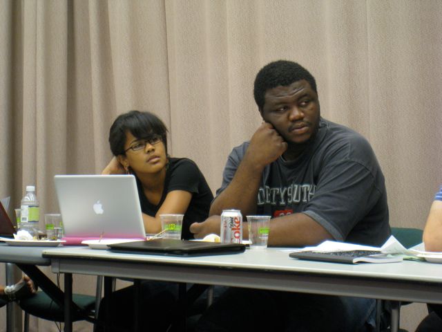 Abby and Leslie in Journal Club