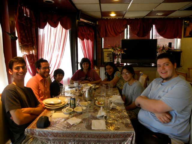 At the Persian restaurant